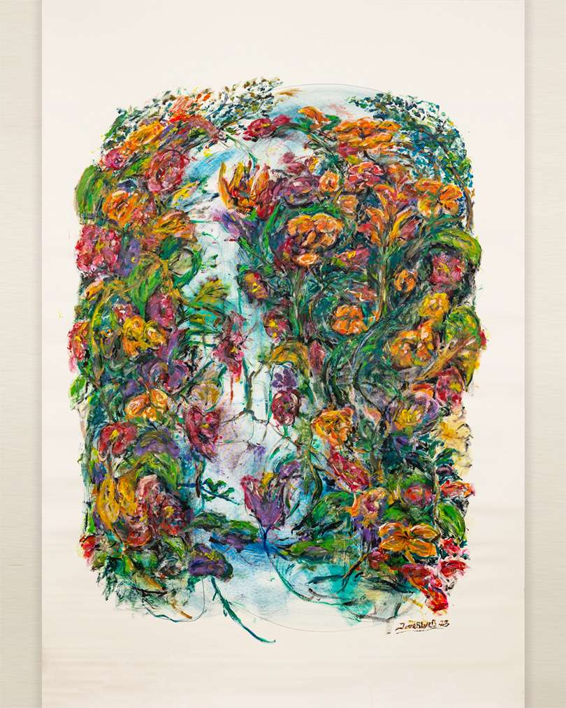 Janneblancon värikäs rullaverho on sisustuselementti joka tekee kodista kokemuksen