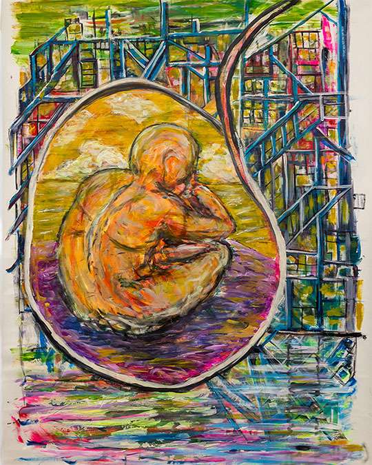 Rullaverhoon maalattu Janneblanco taideteos on jokaisen sisustajan unelma. Taiderullaverho joka tekee tilasta kuin tilasta ainutlaatuisen kokemuksen.