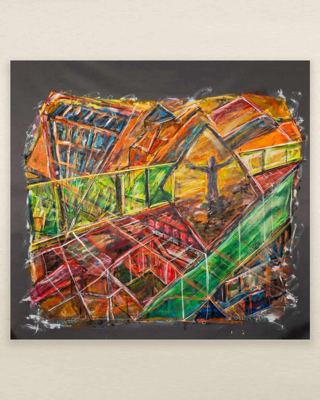 Rullaverhoon maalattu Janneblanco taideteos on jokaisen sisustajan unelma. Taiderullaverho joka tekee tilasta kuin tilasta ainutlaatuisen kokemuksen.