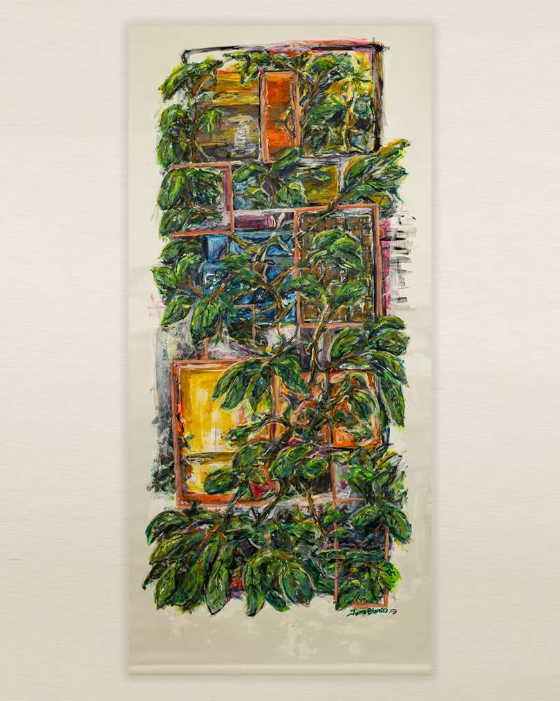 Kasviparvi – taiderullaverho